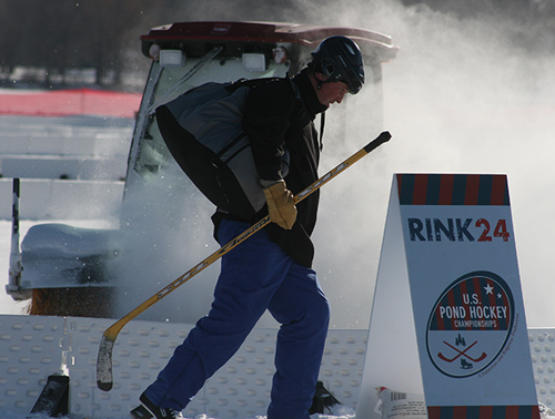 Pond Hockey Player